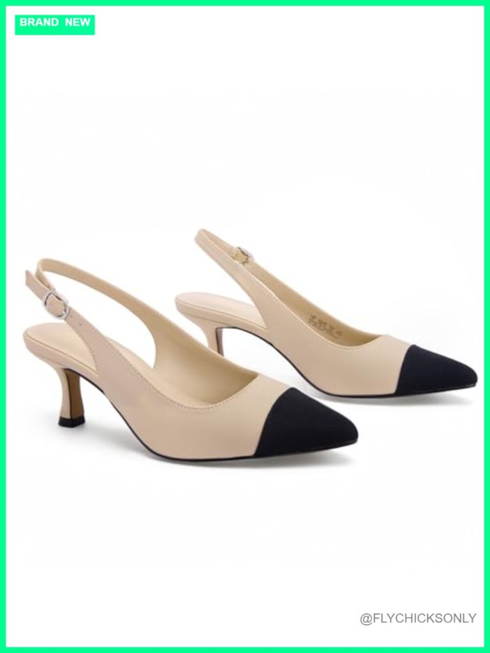 Women's Slingback Kitten Heels Closed Pointed Toe 2.5in Dress Pumps
